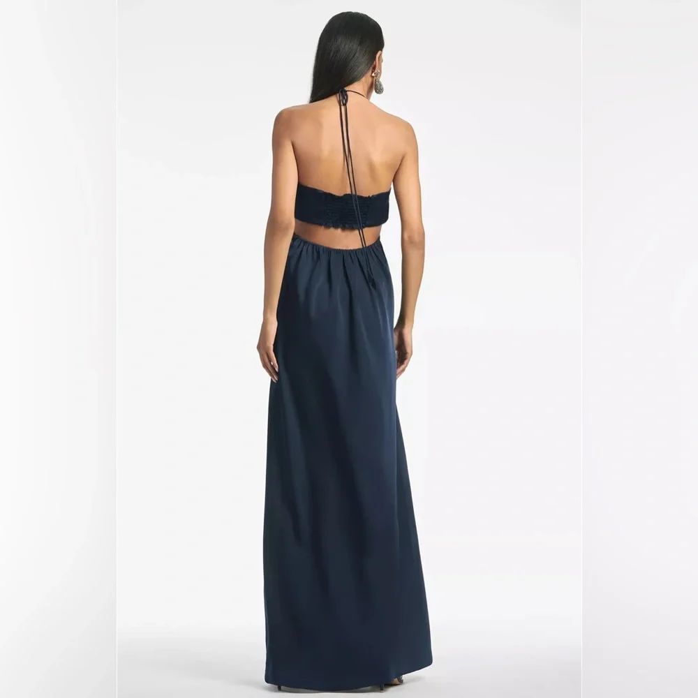 NWT Sachin & Babi navy Alexandra gown - Picture 3 of 6